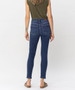 JUDY BLUE HIGH WAIST FRONT SEAM AND SLIT SKINNY JEANS
