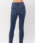 JUDY BLUE HIGH WAIST FRONT SEAM AND SLIT SKINNY JEANS