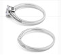 Sterling Silver Engagement Set CZ Ring