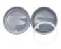 MJL Gray Plastic Handle/Canister Lids for Regular Mouth Mason Jars(4 Pack)