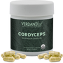 Verdant Leaf Capsules Cordyceps Mushroom