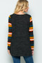 Color Block Side Knot Detail Long Sleeve Top