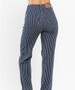 JUDY BLUE PLUS SIZE TUMMY CONTROL HIGH WAIST STRAIGHT STRIPE JEANS