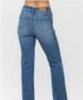 JUDY BLUE High Waist Control Top Release Hem Slim Boot Jeans