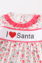 Honey Dew I Love Santa Ruffled Pants Set