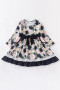 Honeydew Navy floral print girl dress