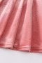 Honeydew Pink velvet girl’s twirl dress
