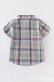 Honeydew Green plaid button down boys shirt