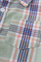 Honeydew Green plaid button down boys shirt