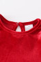 Honeydew Red velvet sparkling girls dress