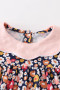 Honeydew Pink floral print girls dress