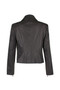 CARRE NOIR FAUX LEATHER JACKET WITH WOOL FABRIC