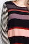 12PM BY MON AMI Long Sleeve Ribbed Knit Striped Top
