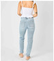 JUDY BLUE HIGH WAIST VINTAGE DOUBLE CUFF JOGGER