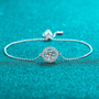 Moissanite Bracelet in 925 Sterling Silver