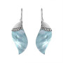 Bali Designs Sterling Silver Fancy Shape Earring with Mother of Pearl Shell