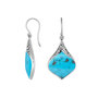 Bali Designs Sterling Silver Earring with Turquoise 