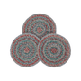 VHC Multi Jute Trivet 8 Inch Diameter Set of 3