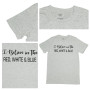 VHC I Believe in the RWB T-Shirt, Light Grey SM- 2XL