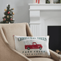 VHC Limited Edition Farm Fresh Red Truck Christmas Pillow 14x22