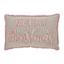 VHC Sawyer Mill Charcoal Merry Christmas Pillow 14x22