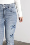 Artemis Vintage Star Patch Double Button Bootcut Jeans