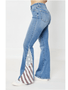 JUDY BLUE HIGH WAIST AMERICANA FLAG PRINT FLARE