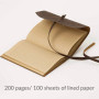 Leather Journal Dark Brown Wrap