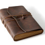 Leather Journal Dark Brown Wrap