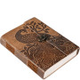 Leather Journal Peacock Embossed