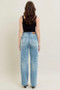 Judy Blue American High Waist Rigid Magic Star Destroy Straight Jeans