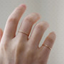 Simple Stack Ring Sterling Silverwith 14k Gold plating