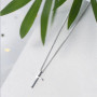 Dainty Cross Necklace in Sterling Silver or Gold