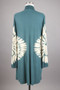 Plus Size Tie Dye Print Open Front Cardigan