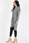 MAZEL Cashmere Blend Long Cardigan with Button Front