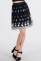 NIKIBIKI Embroidery Tulle Skirt in Black