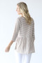 WONDERLAND Stripe Baby Doll Knit Top