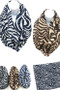 Zebra Print Infinity Scarf  Variety of Colors