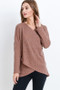 Surplice Front Sweater 
