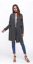 TURUI Cross Front Closure Long Sweater Jacket