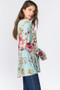 Women's Flower Print Tunic Top with Pockets