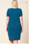 Plus Size Front Twist Knit Dress