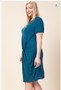Plus Size Front Twist Knit Dress