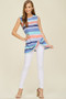 Striped Tank Top Featuring a Front Twist
