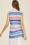 Striped Tank Top Featuring a Front Twist