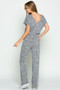 BR STAGE V-Neck Contempary Jumpsuit with Front Tie and Pockets Available in 2 Colors