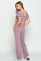 BR STAGE V-Neck Contempary Jumpsuit with Front Tie and Pockets Available in 2 Colors