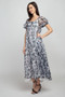 MAZEL Bubble Sleeve Dress with Sleeveless Under dress