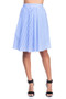 IRIS  Striped A-Line Knee Length Skirt
