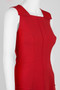 Anne Klein Square Neck Sleeveless  A-Line Stretch Crepe Dress